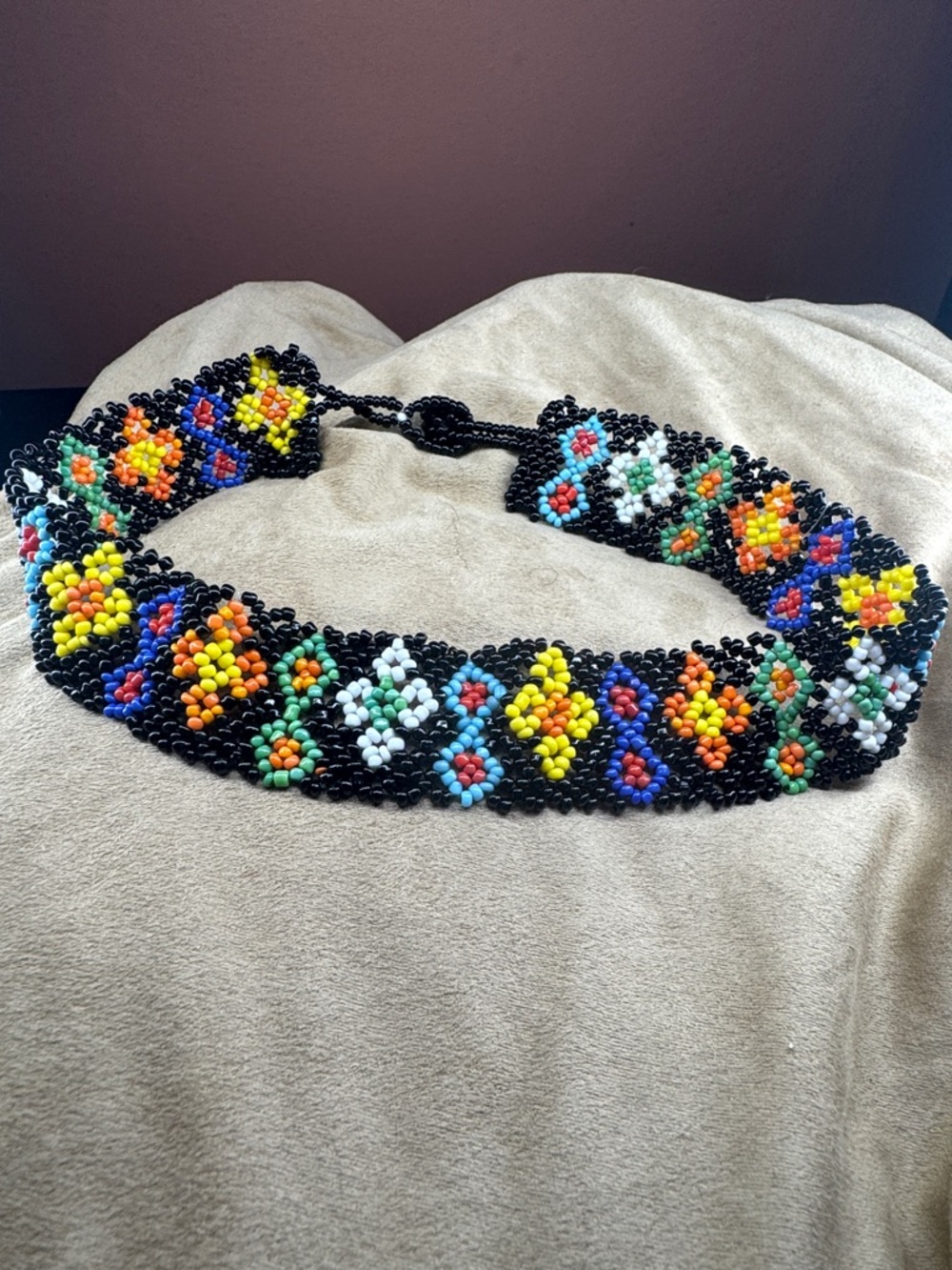 Handmade Boho Hippie Festival Beaded Choker Necklace